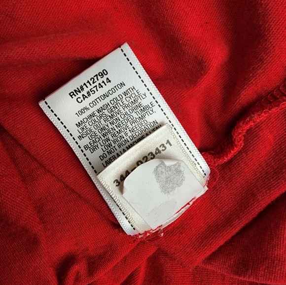 VINTAGE Red True Religion Logo Tee, Men's Large - Picture 6 of 8